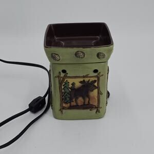 Scentsy Lodge Full Size Warmer Moose Bear Fish Pine Woodland Cabin Decor